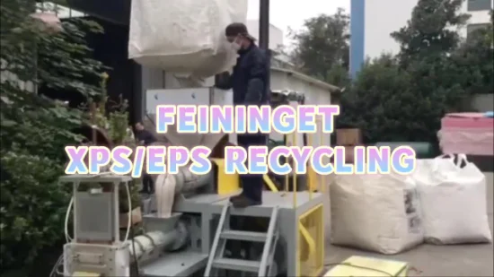 Utilización de residuos de máquinas de reciclaje XPS/EPS/PS de economía circular